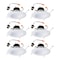 Halo LA5 Series Matte Soft White 5/6 in. W LED Retrofit Recessed Lighting 10 W, PK6 LT560WH6930R-6P - alternate 1